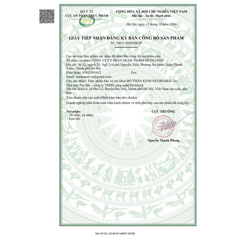 Bổ thần kinh Neuromed Medstand Hộp 30 Viên