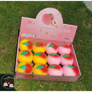 SquiShy trái đào bột squishy bóp mềm giảm stress