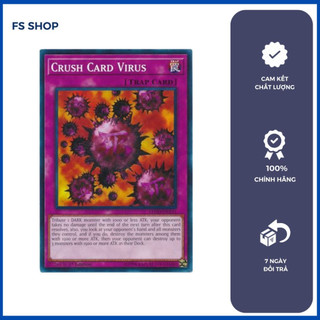 Thẻ Bài Yugioh Chính Hãng Crush CardVirus (Common)