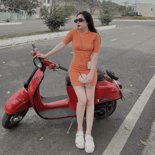 đầm cộc tay nhiều màu