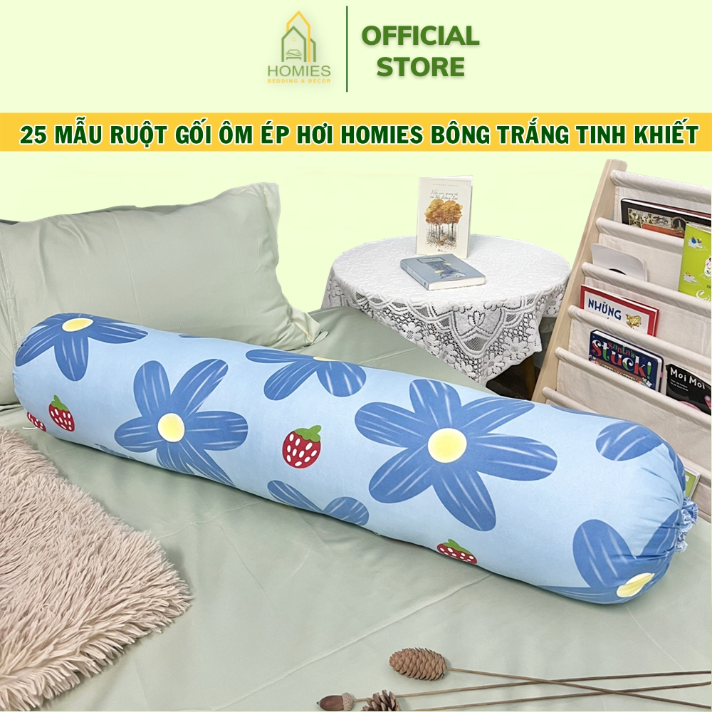 Ruột Gối Ôm HOMIES Bedding & Décor Chất Liệu Bông Gòn Kích Thước 35cm x 100cm