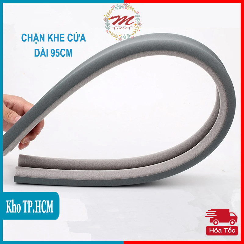 Mút xốp chặn khe cửa, thanh nẹp, ron cửa chống bụi, tiếng ồn, gió lùa điều hòa máy lạnh 93cm