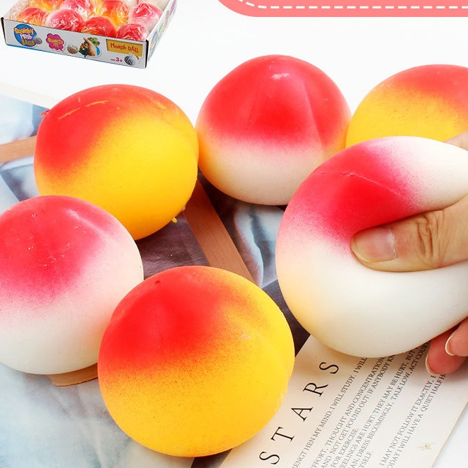 SquiShy trái đào bột squishy bóp mềm giảm stress