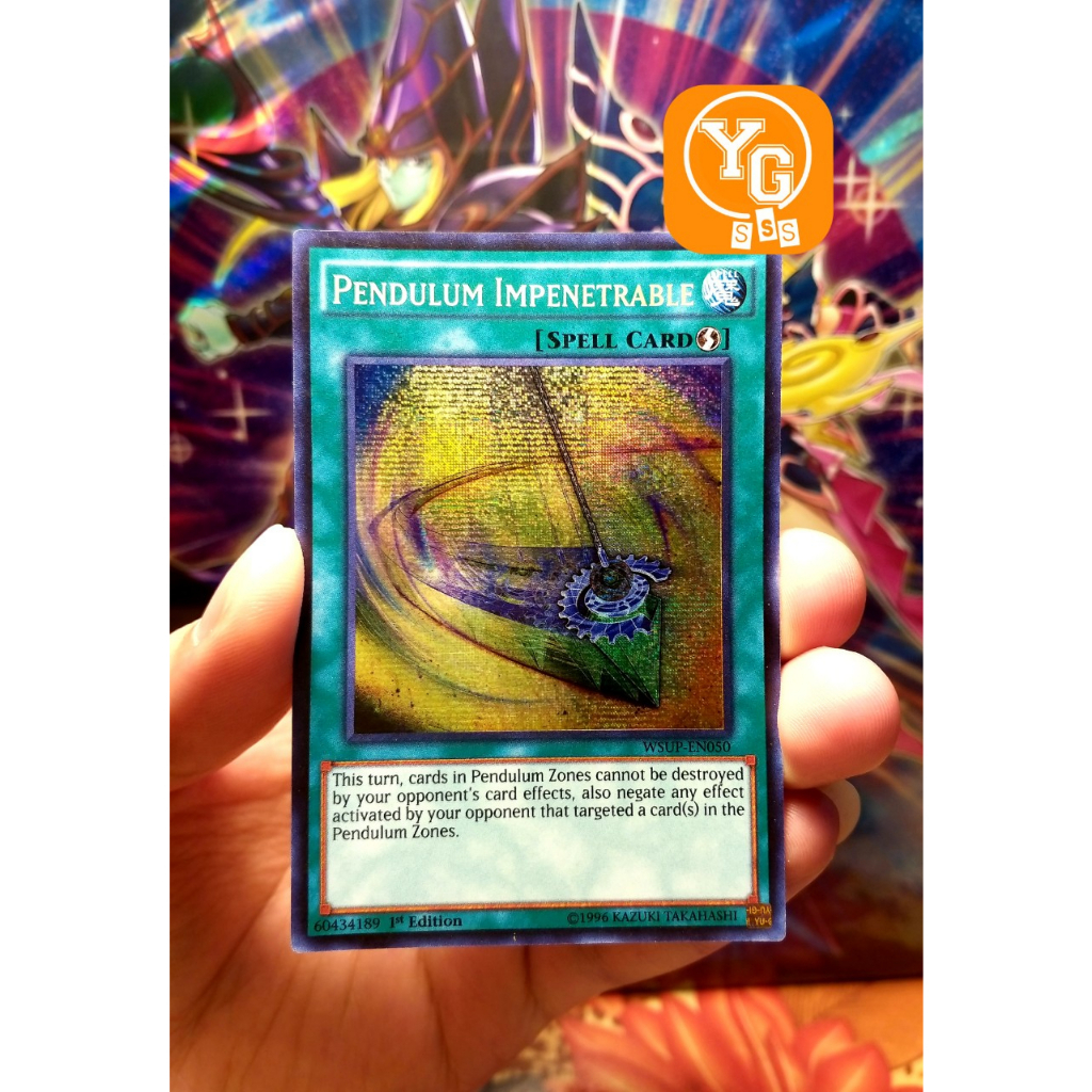 Thẻ bài chính hãng Pendulum Impenetrable - WSUP-EN050 - Prismatic Secret Rare 1st Edition