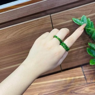 Nhẫn diopside phong thủy mệnh mộc hỏa