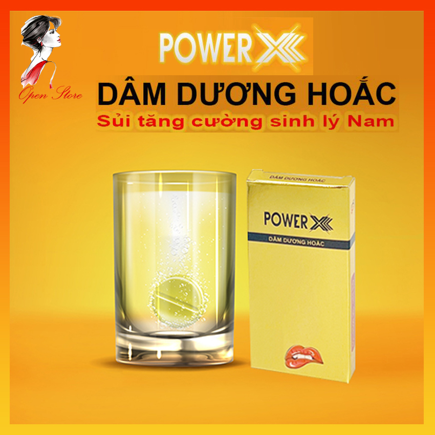 Viên sủi POWER X chống xuất tinh sớm tăng cường sinh lý bổ thận tráng dương kéo dài thời gian quan hệ hộp 2 viên