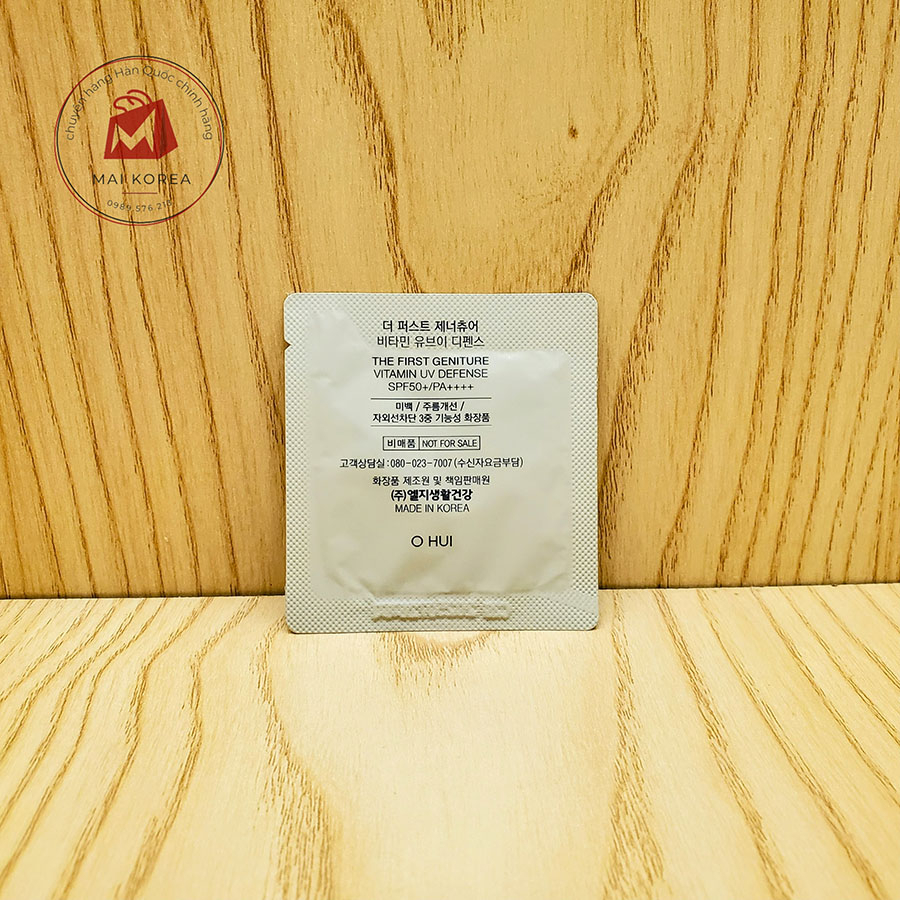 Kem chống nắng Ohui The First tái sinh tế bào mầm Geniture Vitamin UV Defense SPF50+/PA++++ cao cấp