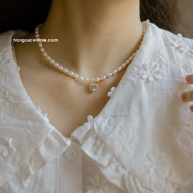 Dây chuyền nữ Ngọctrai tim