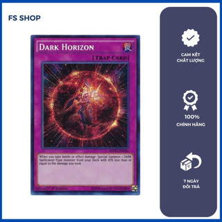 Thẻ Bài Yugioh Chính Hãng Lá bài  Cạm Bẫy - Dark Horizon (Secret Rare)
