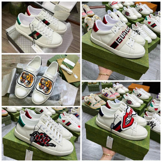 Giày sneaker Gc ong , chun , giày rắn thêu Sneaker for love , loved , thể thao nam nữ ace kẻ cao cấp