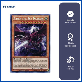 Thẻ bài Yugioh – Slifer the Sky Dragon (Prismatic Secret Rare)-Thẻ bài chính hãng