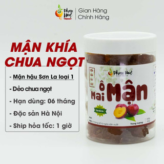 Ô mai xí muội mận khía dẻo chua ngọt Phan Huệ hộp 100g 300g 500g đặc sản Hà Nội