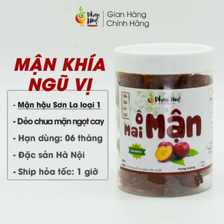Ô mai xí muội mận khía ngũ vị Phan Huệ 100g 300g 500g vị dẻo chua cay mặn ngọt đặc sản Hà Nội