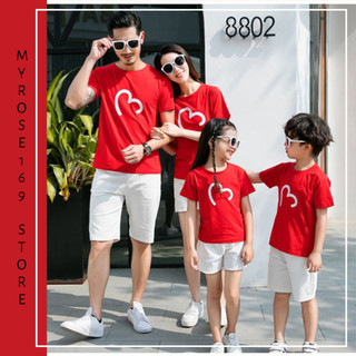 Áo Thun Gia Đình In Hình Trái Tim MYROSE169