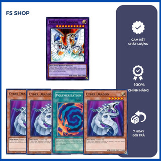 Thẻ bài Yugioh set dung hợp Cyber End Dragon(Common) - Thẻ bài chính hãng