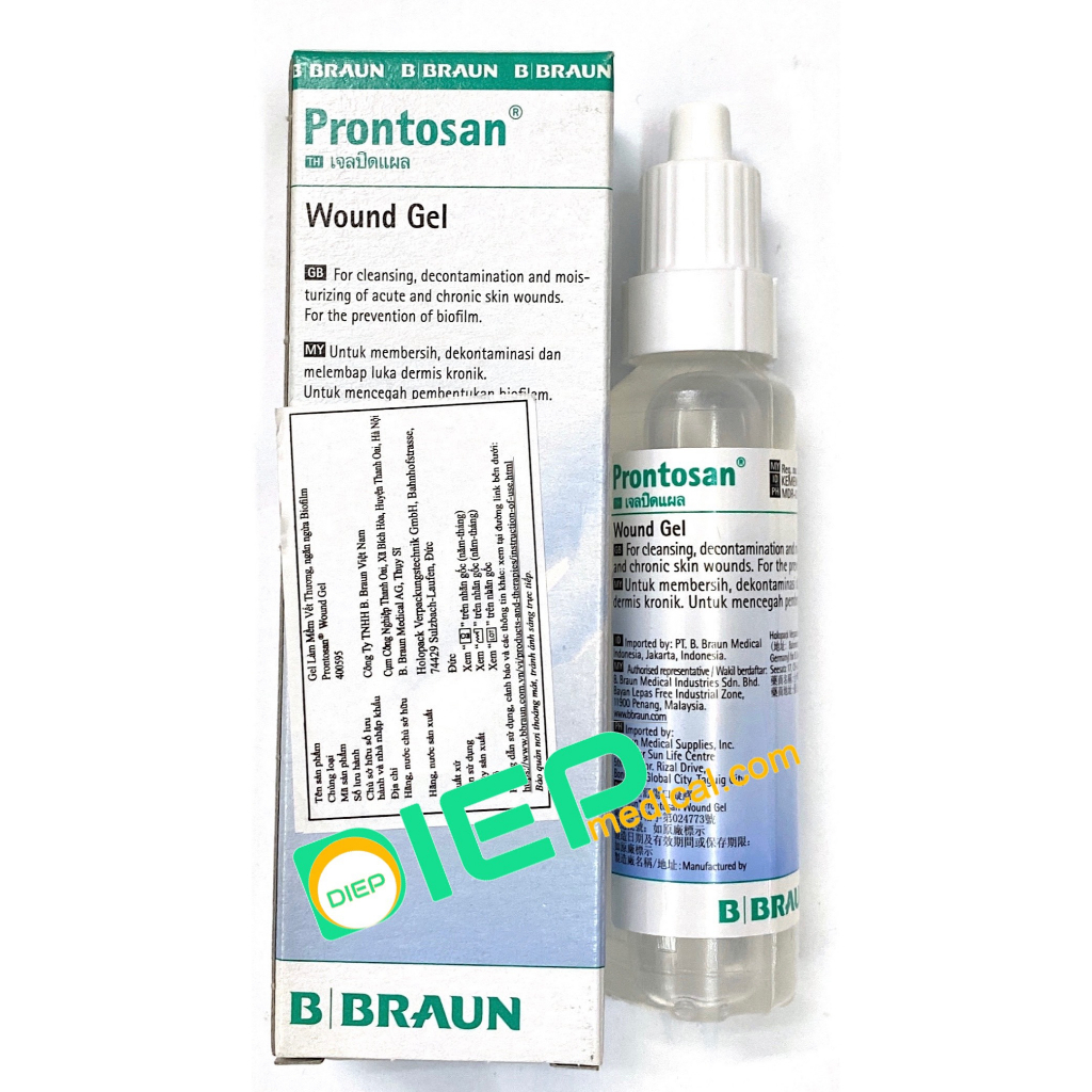 ✅ BBRAUN PRONTOSAN 350mL HOẶC PRONTOSAN WOUND GEL 30mL - Dung dịch sát khuẩn nhanh lành vết thương