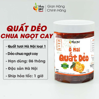 Ô mai quất, tắc dẻo chua ngọt cay hộp 100g 300g 500g Phan Huệ. Vị dẻo chua ngọt cay. Đặc sản Hà Nội