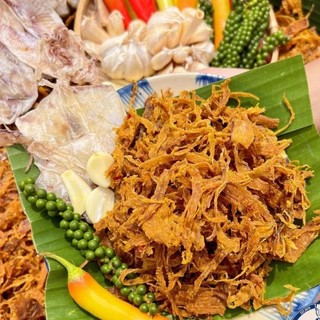 MỰC KHÔ XÉ TẨM GIA VỊ.