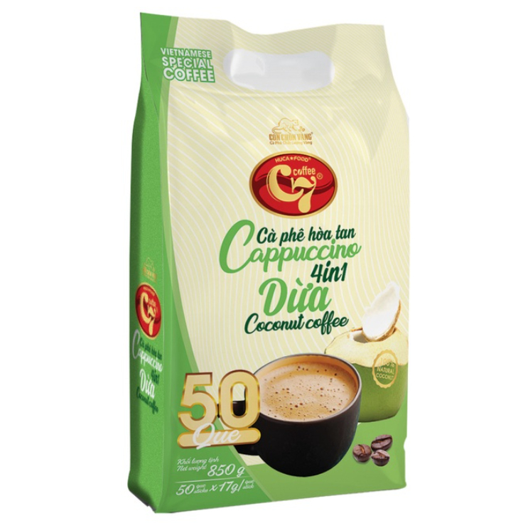 Cà phê dừa hòa tan cappuccino