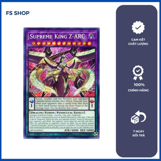 Thẻ Bài Yugioh Chính Hãng Supreme King Z-Arc (Secret Rare)