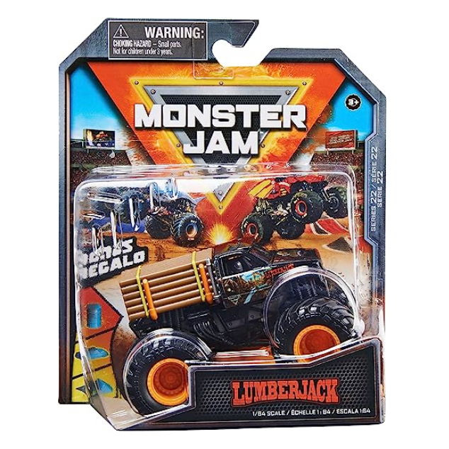 Mô Hình Xe Tải Quái Vật ( Monster Jam ) Official Lumberjack Monster Truck FULLBOX MỚI 100% CHO CÁC BÉ