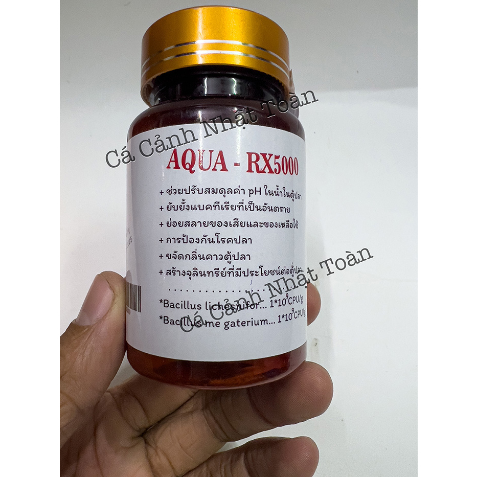 (1 VIÊN) CHẾ PHẨM VI SINH AQUA RX5000 THÁI LAN 365 NGÀY KHÔNG CẦN THAY NƯỚC