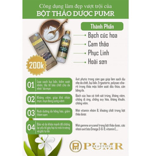 BỘT RỬA MẶT PUMR