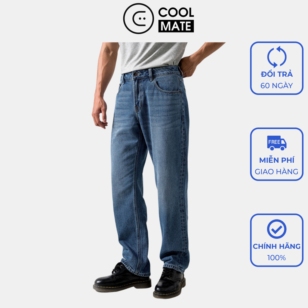 Coolmate x Copper Denim | Quần Jeans dáng Straight mặc thoải mái - Thương hiệu Coolmate
