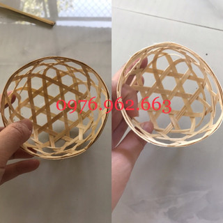 giỏ mây, giỏ tre cắm hoa, decor, trang trí - giỏ mây đan