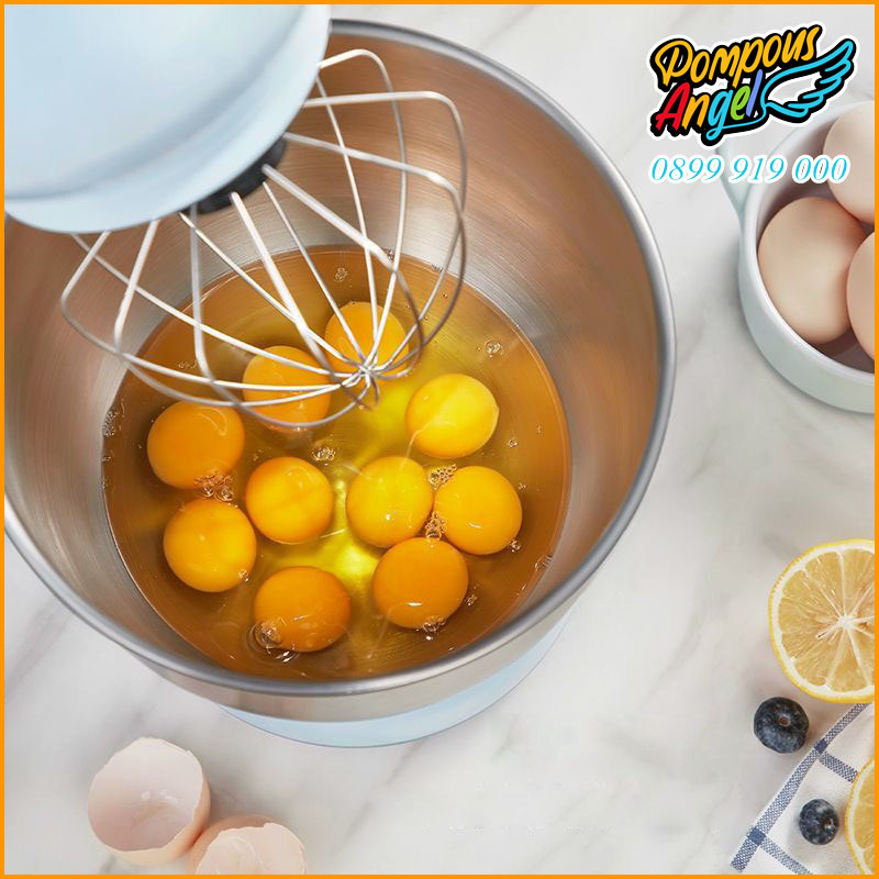 Máy đánh trứng trộn bột đa năng BEAR SJJ-B10Q1 màu xanh dung tích 5L bảo hành 12 tháng