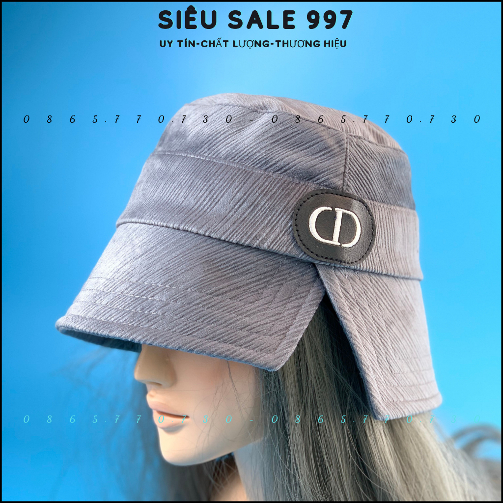 MŨ BUCKET LOGO DA CD CỤP XẺ VÀNH CHẤT NHUNG MỊN CAO CẤP, MŨ VÀNH CỤP XẺ MẪU MỚI HOT TREND