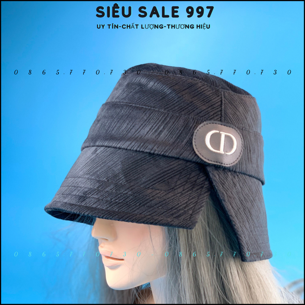 MŨ BUCKET LOGO DA CD CỤP XẺ VÀNH CHẤT NHUNG MỊN CAO CẤP, MŨ VÀNH CỤP XẺ MẪU MỚI HOT TREND