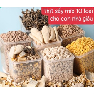   LOẠI 1 - 100g mua nhiều giảm giá  - Thịt sấy nhiều loại tăng cân tăng nọng bổ sung chất xơ cho chó mèo 