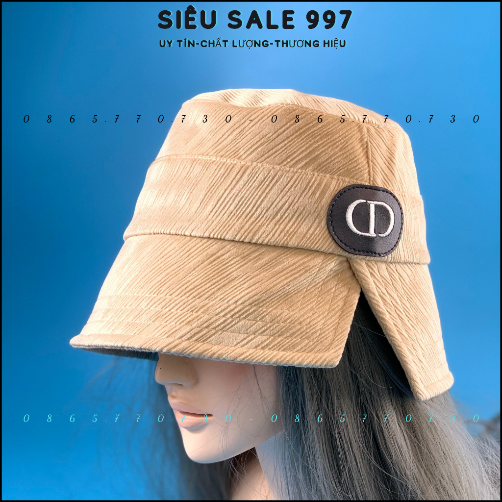 MŨ BUCKET LOGO DA CD CỤP XẺ VÀNH CHẤT NHUNG MỊN CAO CẤP, MŨ VÀNH CỤP XẺ MẪU MỚI HOT TREND