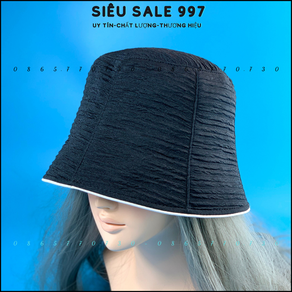 NÓN VÀNH CỤP NHÚN HÀNG VNXK THÊU VIỀN CHẤT VẢI XOĂN NGANG THỜI TRANG NHIỀU MÀU HOT TREND