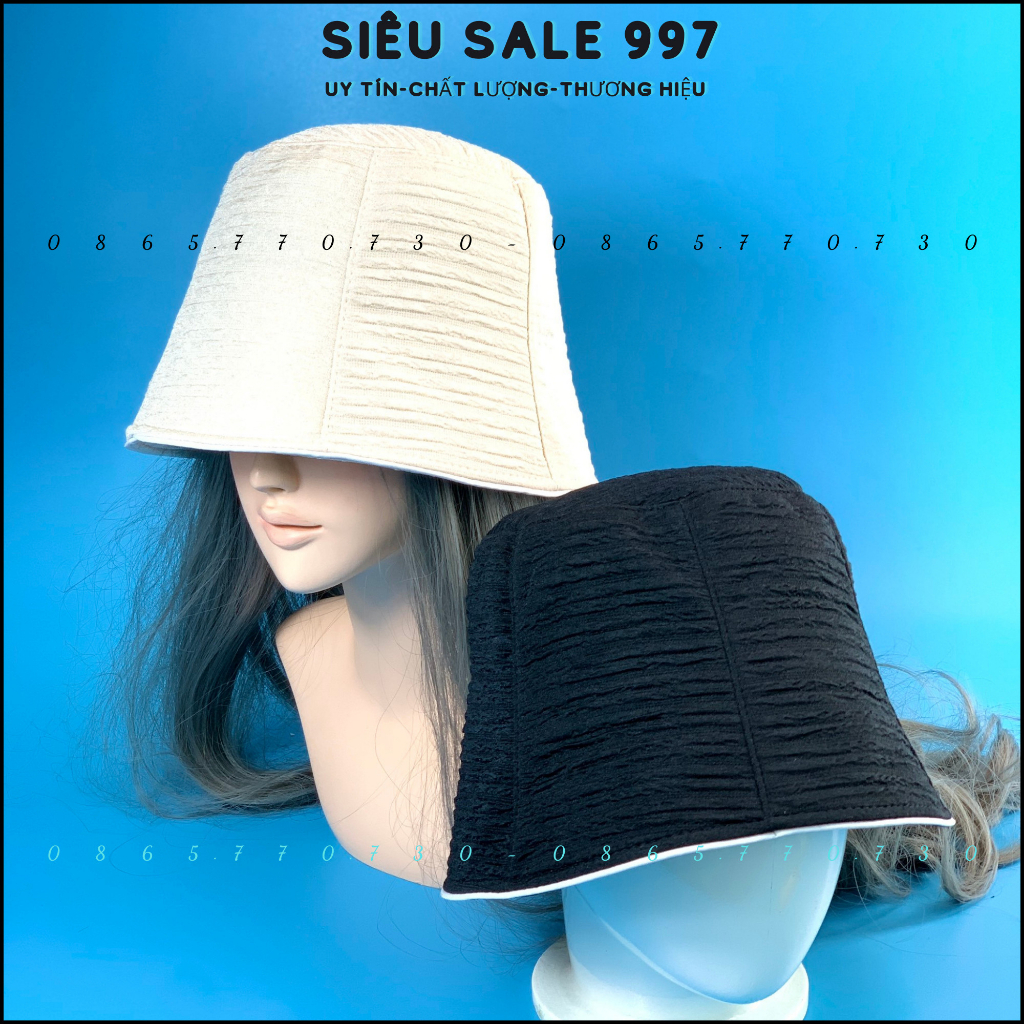 NÓN VÀNH CỤP NHÚN HÀNG VNXK THÊU VIỀN CHẤT VẢI XOĂN NGANG THỜI TRANG NHIỀU MÀU HOT TREND