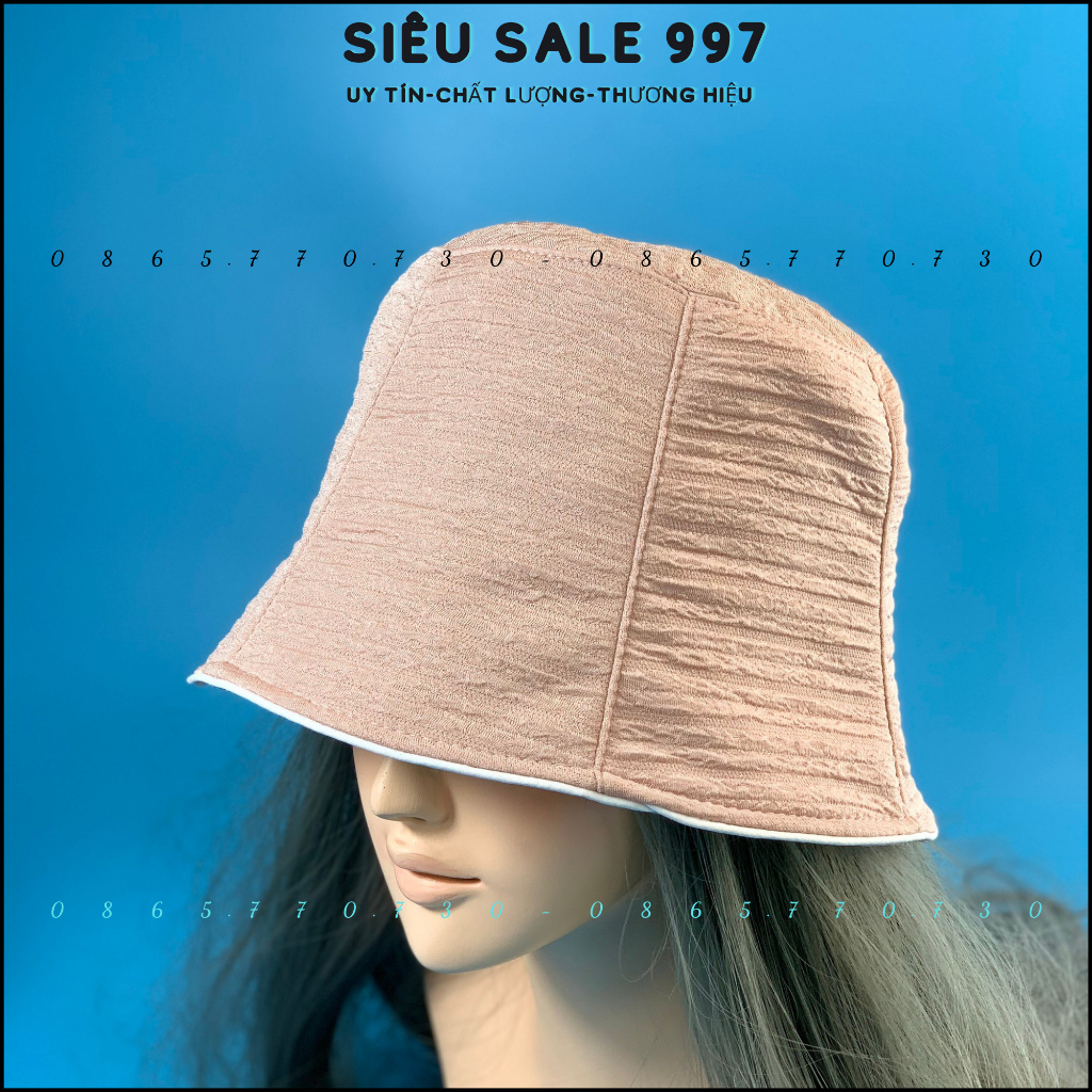 NÓN VÀNH CỤP NHÚN HÀNG VNXK THÊU VIỀN CHẤT VẢI XOĂN NGANG THỜI TRANG NHIỀU MÀU HOT TREND