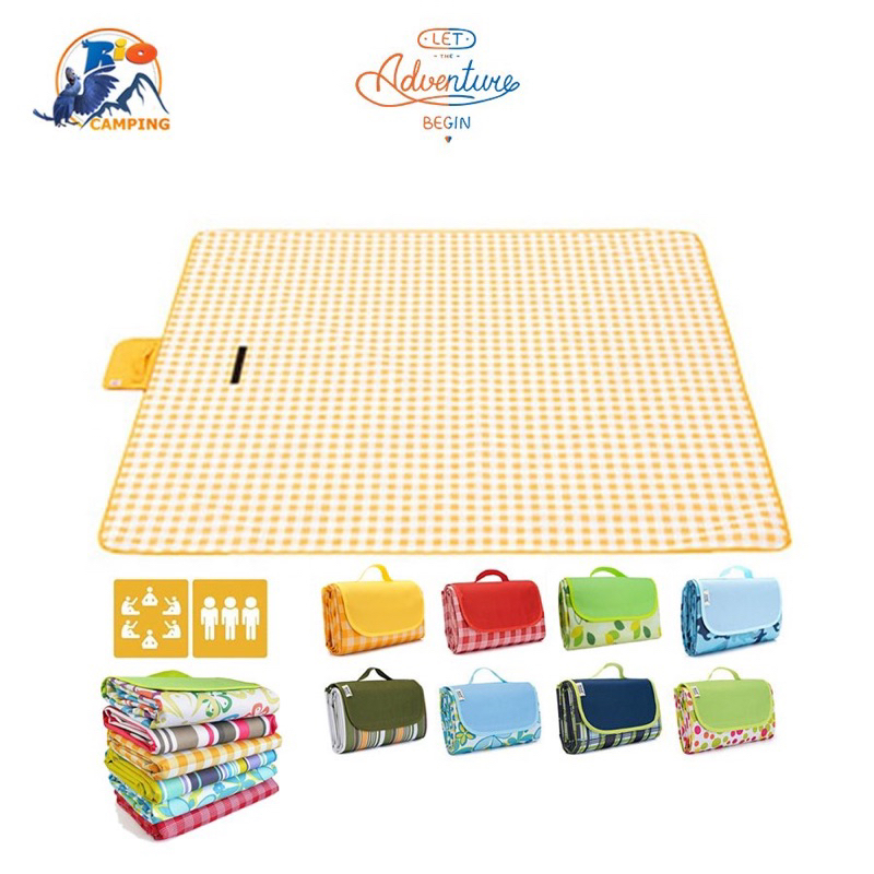 Thảm trải du lịch tấm bạt dã ngoại picnic cắm trại đi chơi biển đi phượt gấp gọn