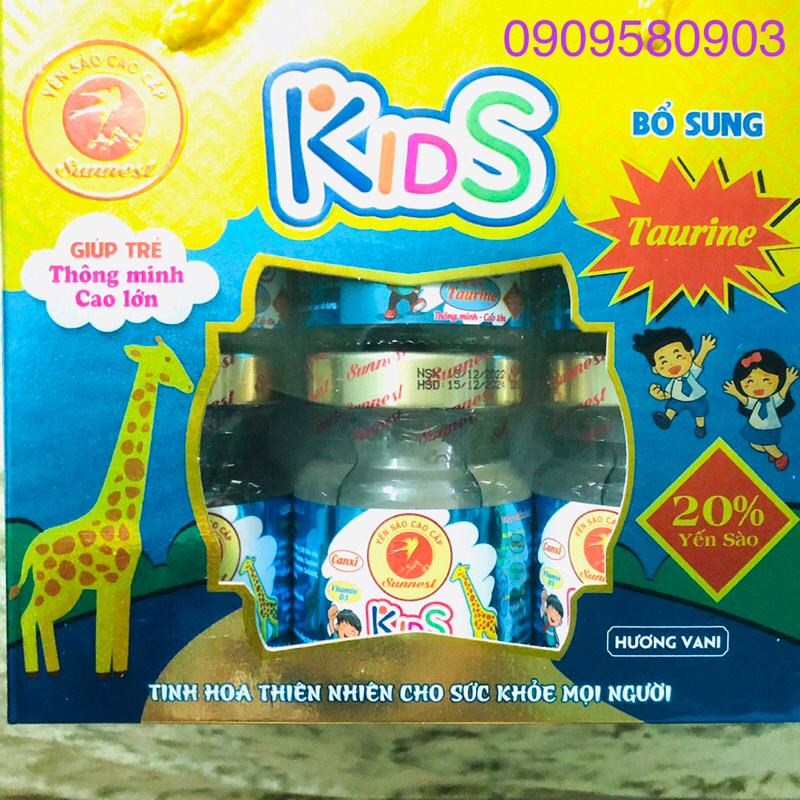 🌙 Nước yến sào cao cấp Sunnest KidsPlus 20% Yến sào⭐️