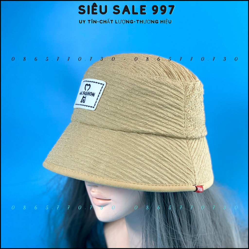 MŨ TAI BÈO HERE PHONG CÁCH CỤP CHẤT VẢI XOĂN NGANG THÊU LOGO VUÔNG THỜI TRANG 4 MÀU CAO CẤP