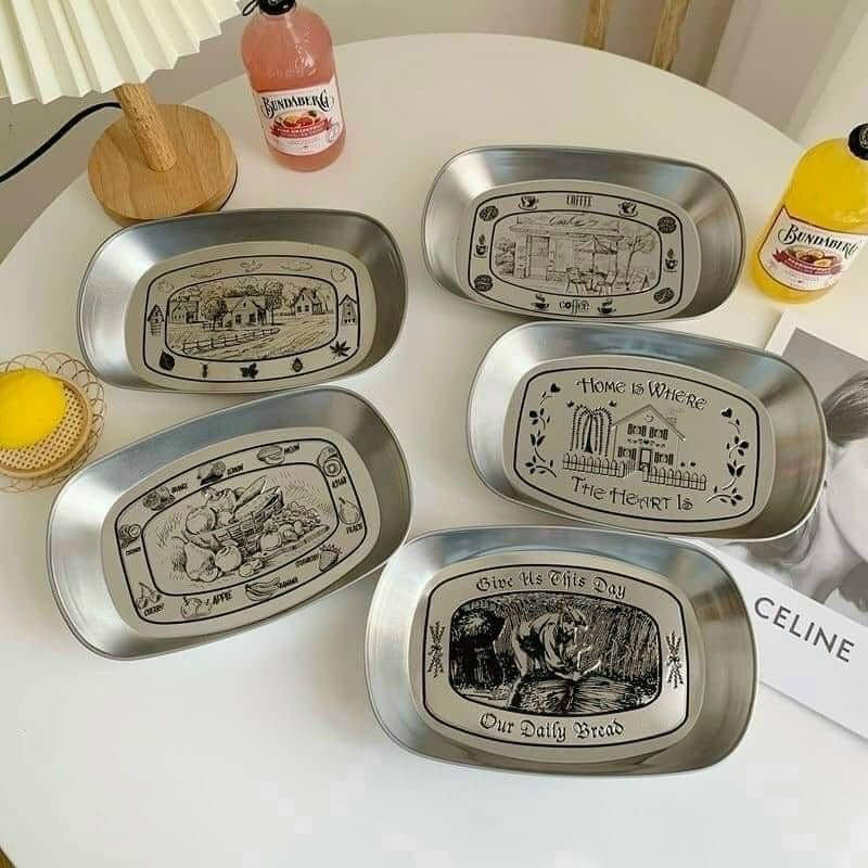 DĨA INOX ĐIÊU KHẮC