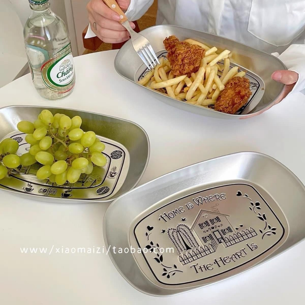 DĨA INOX ĐIÊU KHẮC