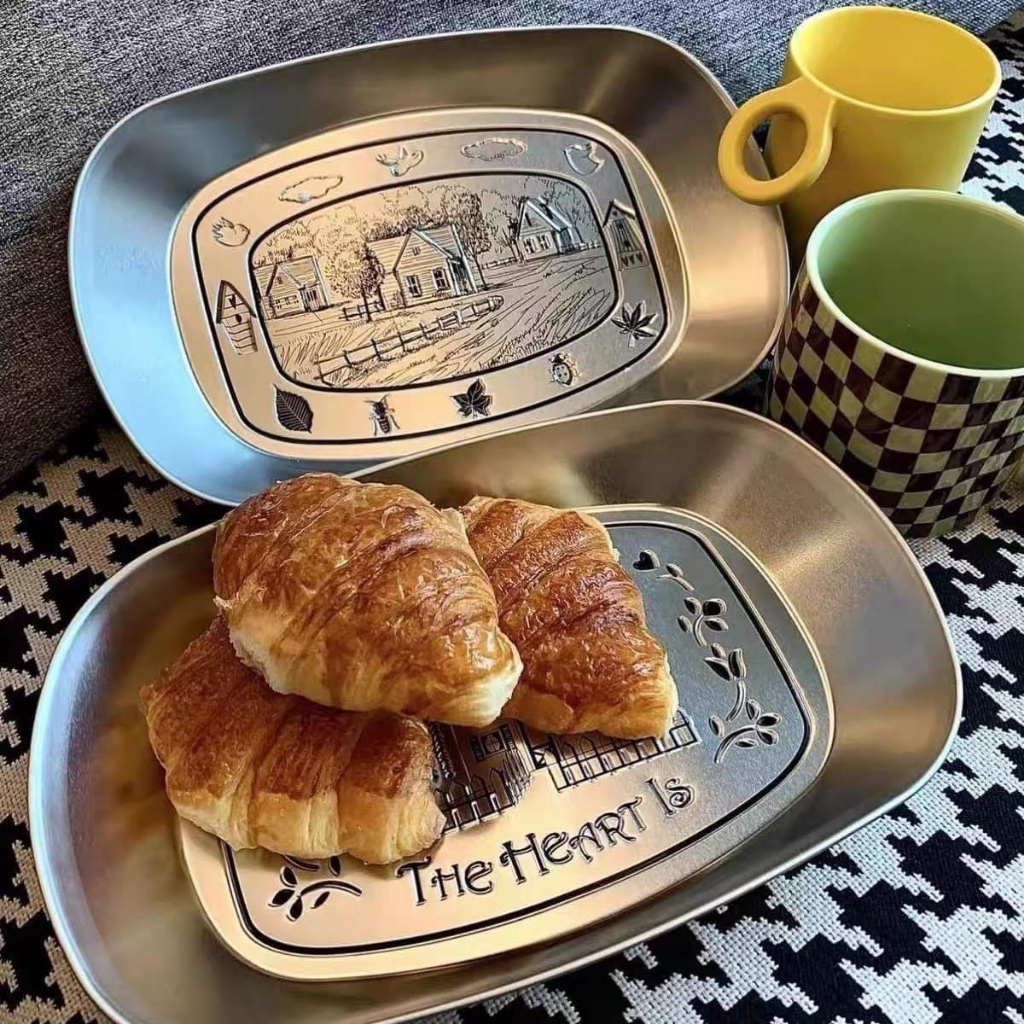 DĨA INOX ĐIÊU KHẮC