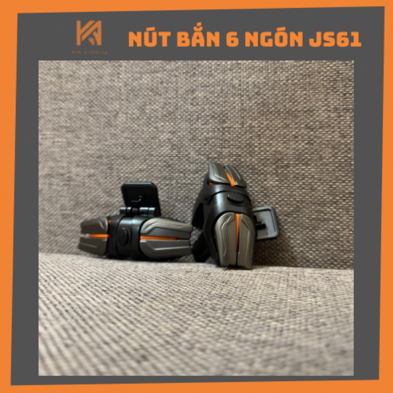 Nút bắn PUBG, Freefire 6 ngón kim loại chắc chắn, cực ngầu. Bắn siêu sướng tay