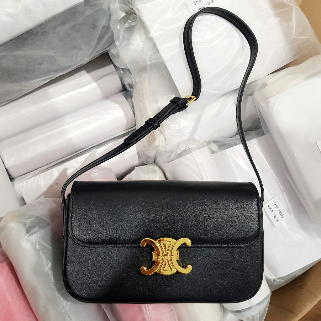 Túi xách nữ giá rẻ, túi kẹp nách da trơn mã DC05