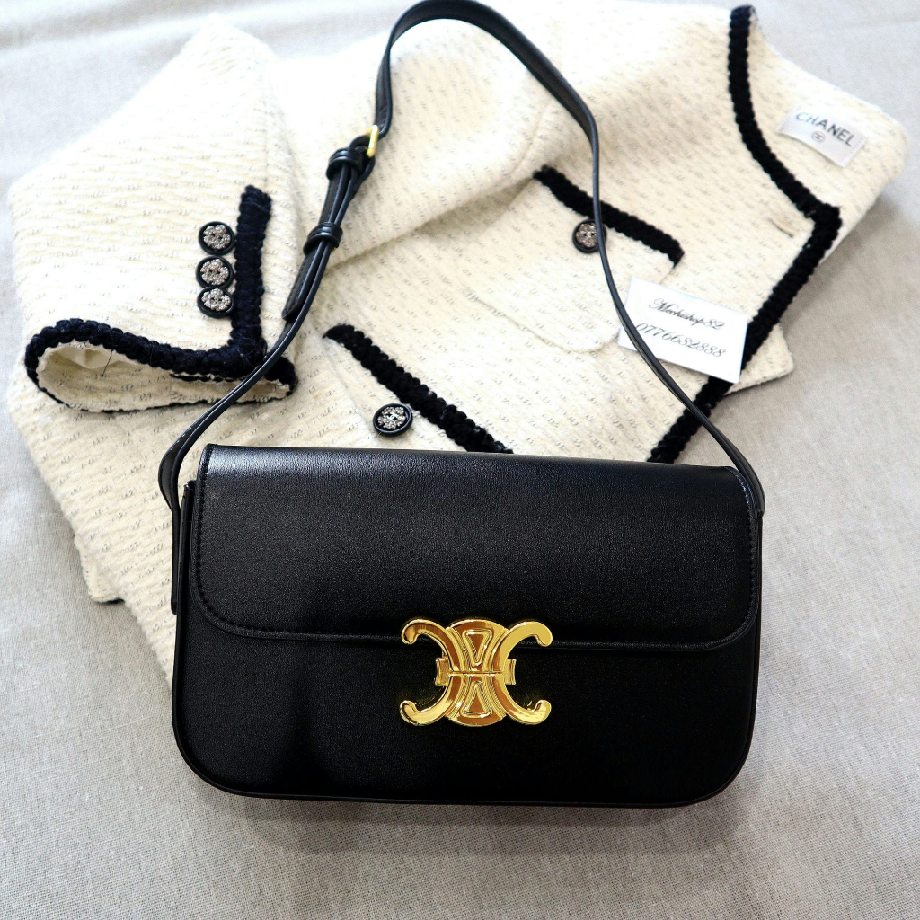 Túi xách nữ giá rẻ, túi kẹp nách da trơn mã DC05