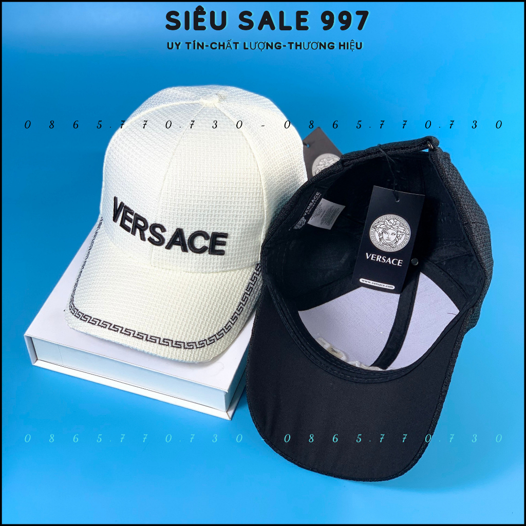 NÓN KẾT NỈ XOĂN THÊU NỔI LOGO VÊ SA SI THỜI TRANG CAO CẤP 2 MÀU FULL TEM MÁC VNXK