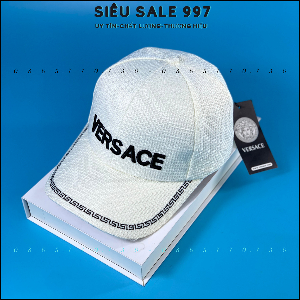 NÓN KẾT NỈ XOĂN THÊU NỔI LOGO VÊ SA SI THỜI TRANG CAO CẤP 2 MÀU FULL TEM MÁC VNXK