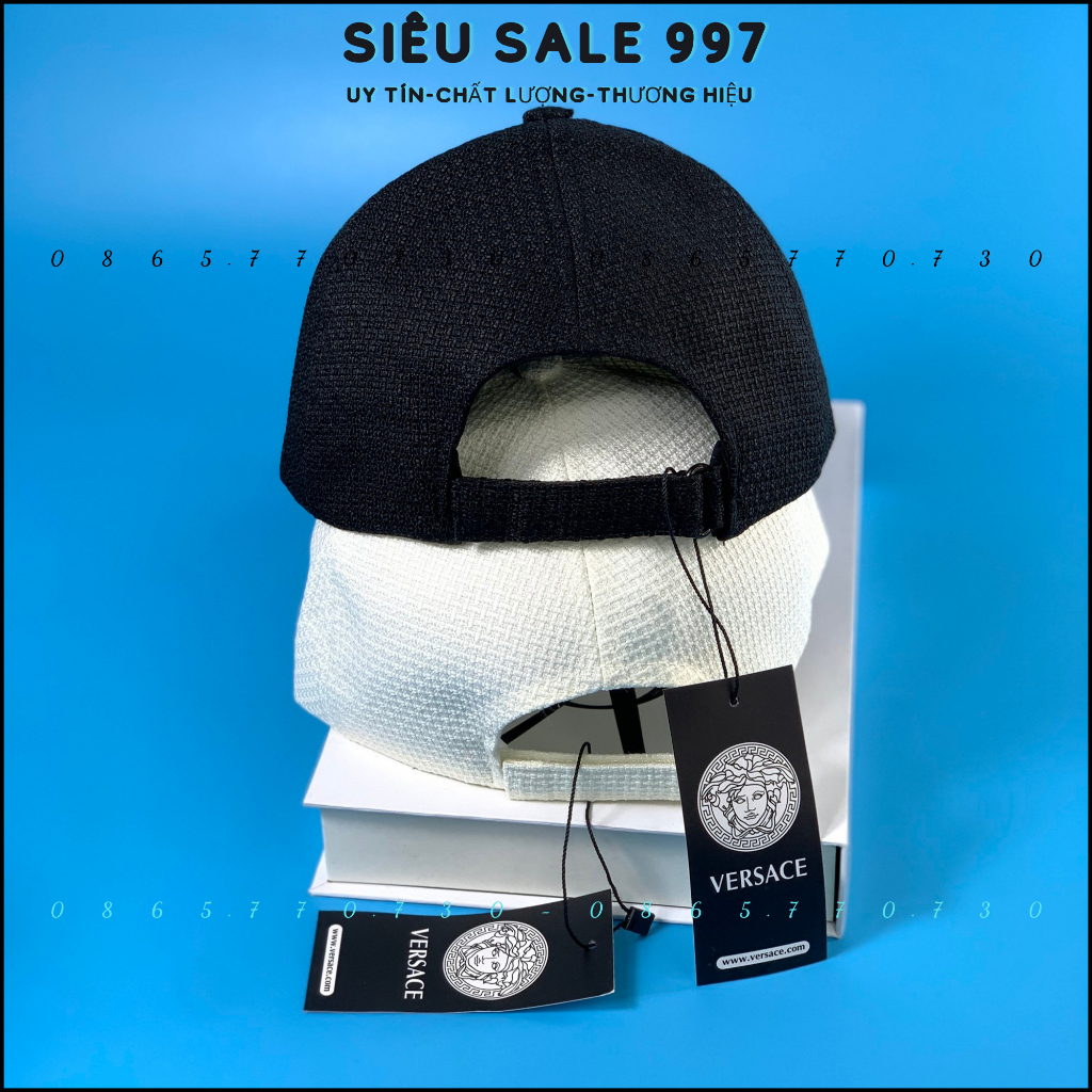 NÓN KẾT NỈ XOĂN THÊU NỔI LOGO VÊ SA SI THỜI TRANG CAO CẤP 2 MÀU FULL TEM MÁC VNXK