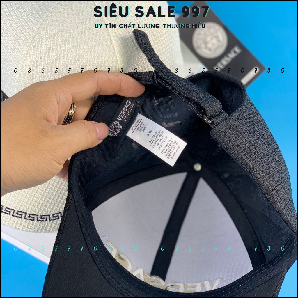 NÓN KẾT NỈ XOĂN THÊU NỔI LOGO VÊ SA SI THỜI TRANG CAO CẤP 2 MÀU FULL TEM MÁC VNXK